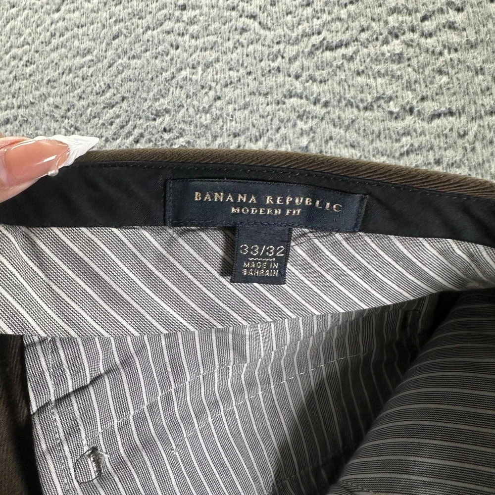 Banana Republic Pant Mens‎ 33x32 Brown Cotton Dress Straight Leg Formal Business